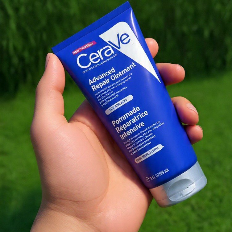 CeraVe Advanced Repair Ointment | 50ml | Healing Ointment with Ceramides + Hyaluronic Acid | For Face, Body & Lips | Fragrance Free | Made for Dry & Sensitive Skin
